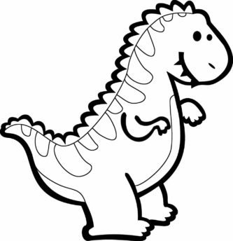 Детский развивающий трафарет 'Динозаврик аллозаврик' от 'Песочная Фантазия'
