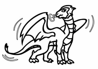 Раскраска с песком "Дракон" от "Песочная Фантазия".