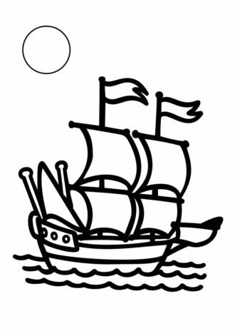Трафарет 'Кораблик' для песчаной живописи от Песочная Фантазия