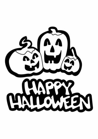 Трафарет 'Хелловин №5 Happy Halloween' для песочной раскраски от 'Песочная Фантазия
