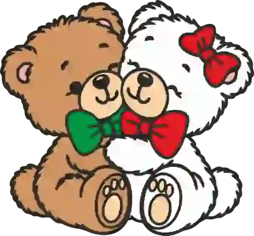 Трафарет для цветного песка Мишки с бантиком — детский развивающий набор для творчества из самоклеящегося картона